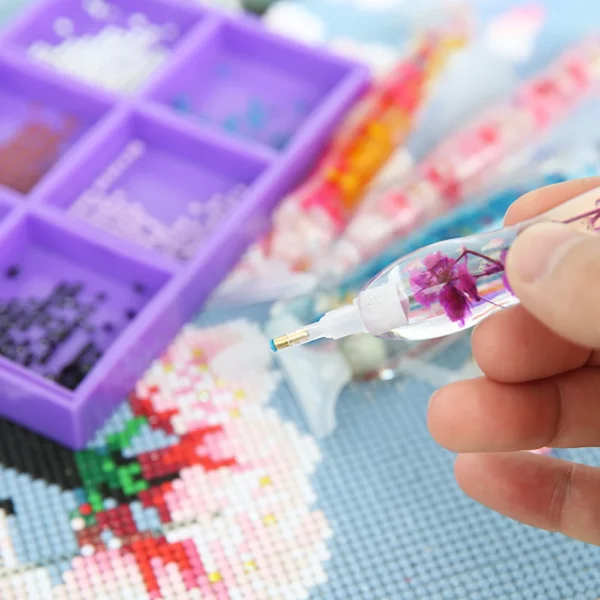 diamond embroidery mat painting pen heads metal nib tray resin glue accessories square pens diamonds transparent funny art trays