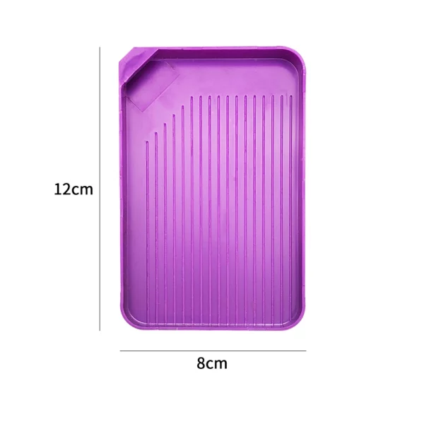 funnel diamonds painting tray large capacity diy mosaic tary art crafts 5d handmade plastic purple handicrafts tool accessories