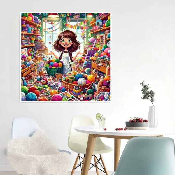 azqsd diamond painting mother portrait ab drill cross stitch rhinestones shop landscape colorful embroidery full square round