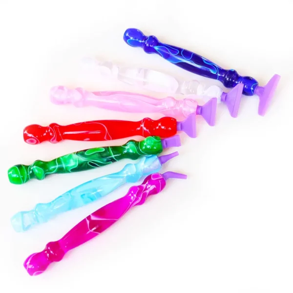 diamond painting pen set with comfortable ergonomic grip 6 pen tips, resin diamond art tool for diy handicrafts