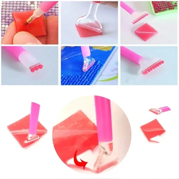 20 100 pcs 2*2cm diamond painting wax mud glue accessory diamond embroidery cross stitch diamond painting glue tool