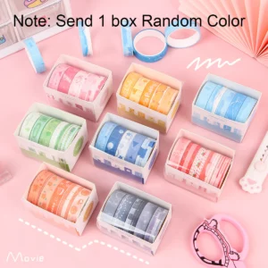 5pcs/box random patterns diy diamond painting anti dirty tape adhesive edges sticker tools accessories art sketch masking tape
