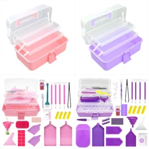 plastic organizer drawer storage rack diamond painting accessories pens tool mysterious boxes beads containers diament accessory