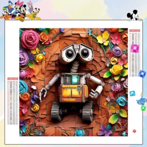 disney diamond painting wall e diamond mosaic cartoon embroidery complete kit handmade gift home decor