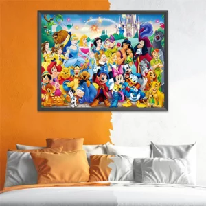 disney novelty 2025 diamond mosaic princess adult craft paintings with rhinestones diamond embroidery mickey mouse wall decor
