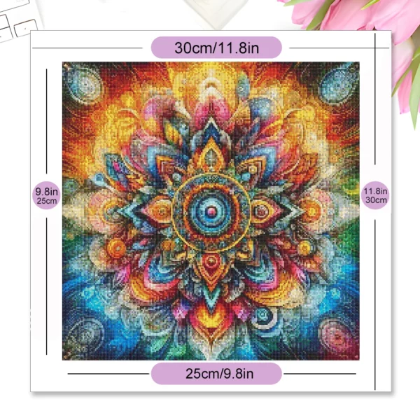 momoart full square diamond embroidery mandala flower painting abstract cross stitch kits mosaic decor for home
