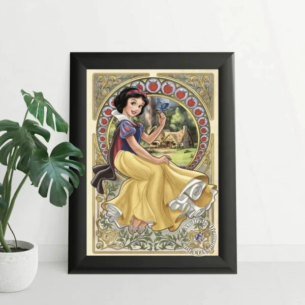 11 piece/cavas collection disney princess cartoon 5d ab diamond painting full square round embroidery cross stitch mosaic handicraft home decor kids gift