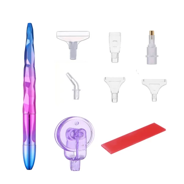 9pcs/set diamond art painting point pen new point glue roller diamond art painting tool set glue point wheel combination set