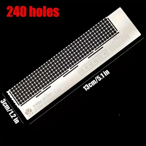 1pc diy diamond painting cross stitch tools square ruler 240/360/520/1020 holes round embroidery ruler stainless steel