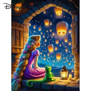 disney full square round diamond embroidery rapunzel princess painting acrylic craft supplies mosaic cartoon child gift