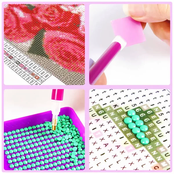 evershine 5d diy diamond painting house full square round drill embroidery scenery artificial diamond mosaic moon wall decor
