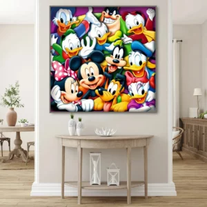 disney new diamond mosaic mickey mouse complete kit painting cartoon full square round drill embroidery donald duck wall decor